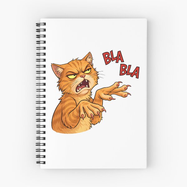 Item preview, Bla Bla Cat – Funny Sarcastic Grumpy Cat Illustration designed and sold by Senkov.