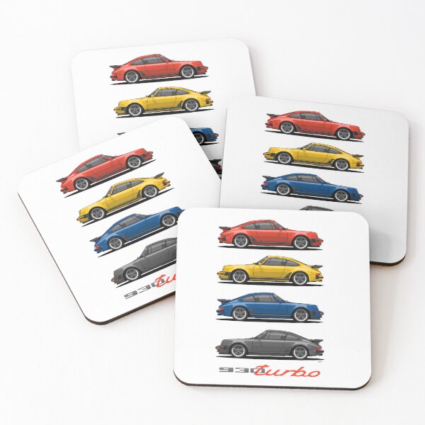 Item preview, 930 turbo retro color stack Illustration designed and sold by blackdogshop.