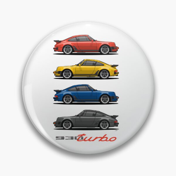 Item preview, 930 turbo retro color stack Illustration designed and sold by blackdogshop.