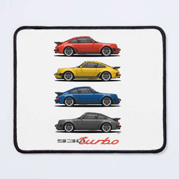 Item preview, 930 turbo retro color stack Illustration designed and sold by blackdogshop.