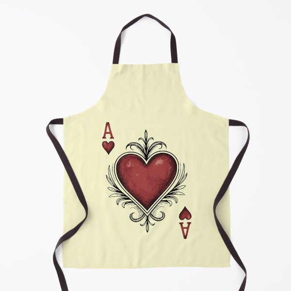 Item preview, Vintage Tattoo Style Ace of Hearts with Ornate Filigree designed and sold by 89BLACK.
