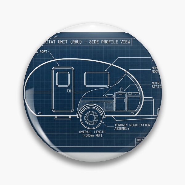 Item preview, Camping Tent Blueprint - Mobile Habitat Unit Schematic designed and sold by Standard Deviation Co.