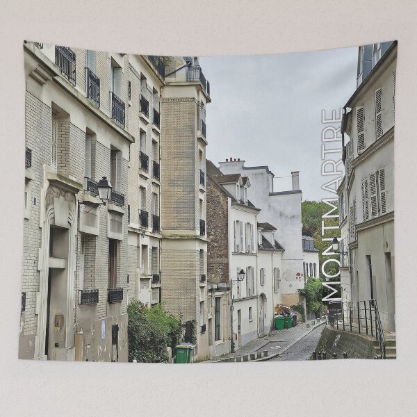 Item preview, Street in Montmartre, Paris, France designed and sold by CHASAcreative.