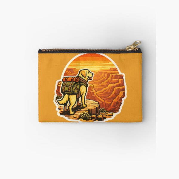 Item preview, Labrador Retriever Canyon Sunset – Retro Desert Hiking Adventure Dog designed and sold by PawPrintCustom.