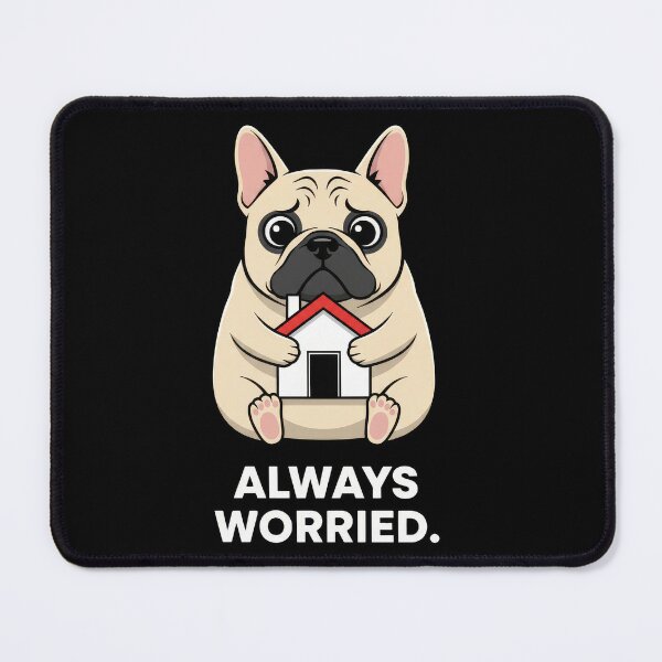 Item preview, Always Worried Frenchie Dog designed and sold by Teeny Quities.