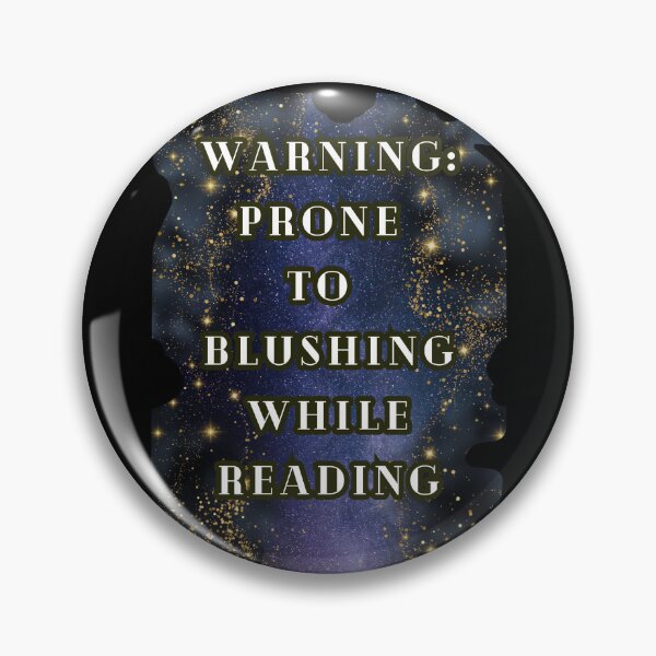 Item preview, Warning Prone to Blushing While Reading, Romance Book Lover Tee, Spicy Book Gift  designed and sold by DarkRomanceMom.
