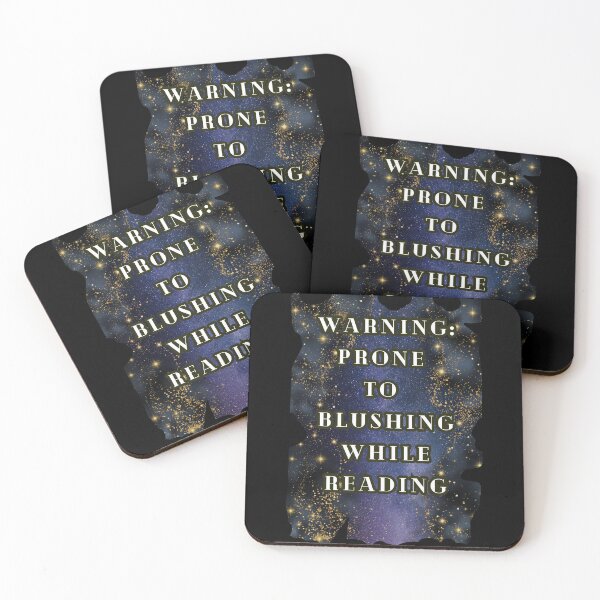 Item preview, Warning Prone to Blushing While Reading, Romance Book Lover Tee, Spicy Book Gift  designed and sold by DarkRomanceMom.