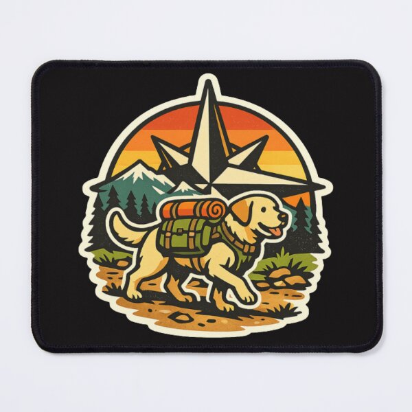 Item preview, Labrador Retriever Compass Badge – Retro Outdoor Explorer Adventure Dog designed and sold by PawPrintCustom.