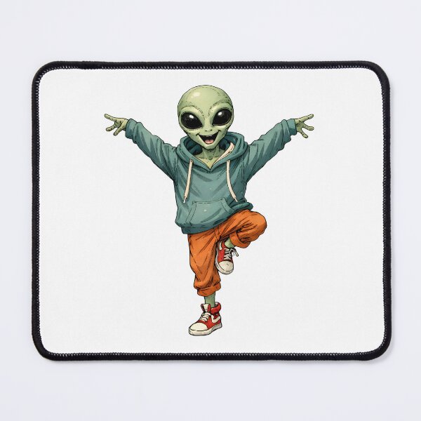 Item preview, Dancing Alien in Hoodie – Funny UFO Street Style Art designed and sold by Senkov.