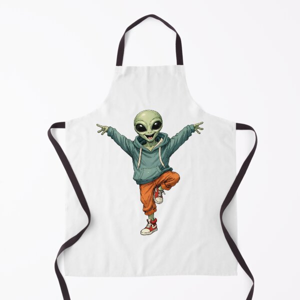 Item preview, Dancing Alien in Hoodie – Funny UFO Street Style Art designed and sold by Senkov.