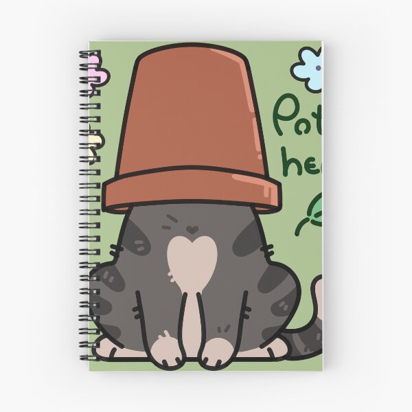 Item preview, pot head cat designed and sold by sadfacestickers.