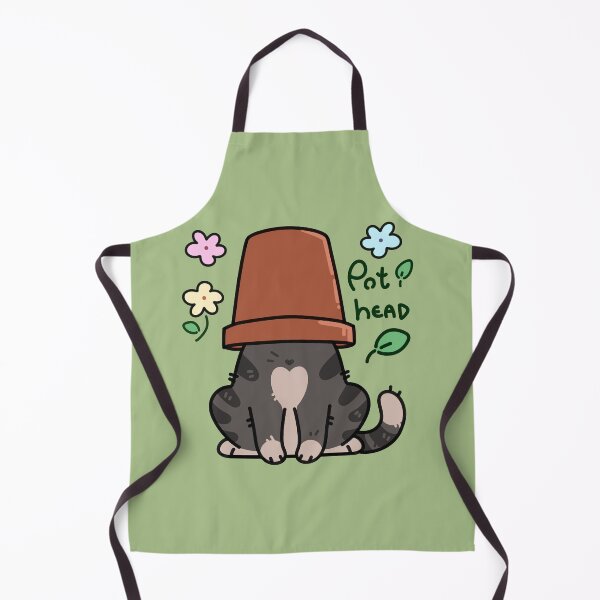 Item preview, pot head cat designed and sold by sadfacestickers.