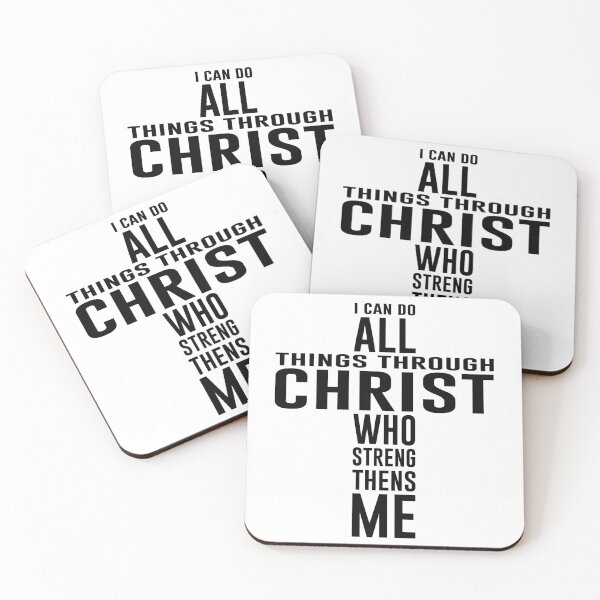Item preview, I Can Do All Things Through Christ Who Strengthens Me - Strength & Faith Quote designed and sold by itsjuztin.