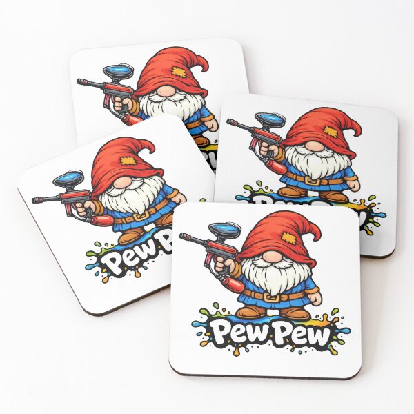 Item preview, Pew Pew Gnome Paintball Cartoon – Funny Gaming & Paintball Art designed and sold by Moriarty's Digital Visions.