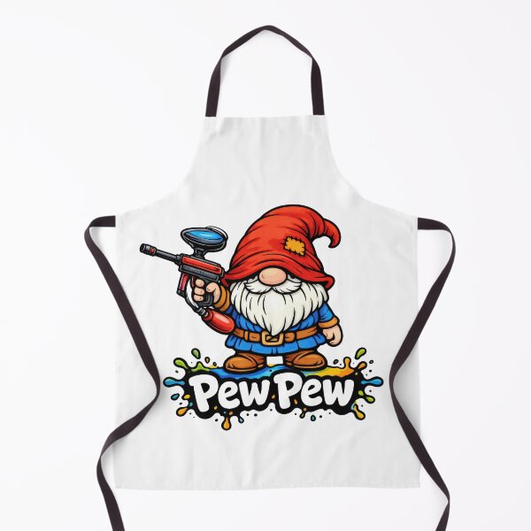 Item preview, Pew Pew Gnome Paintball Cartoon – Funny Gaming & Paintball Art designed and sold by Moriarty's Digital Visions.
