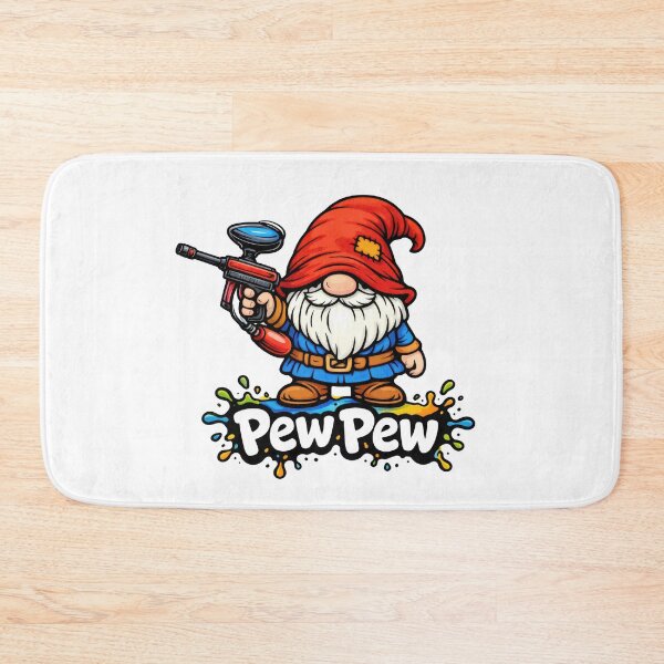 Item preview, Pew Pew Gnome Paintball Cartoon – Funny Gaming & Paintball Art designed and sold by Moriarty's Digital Visions.