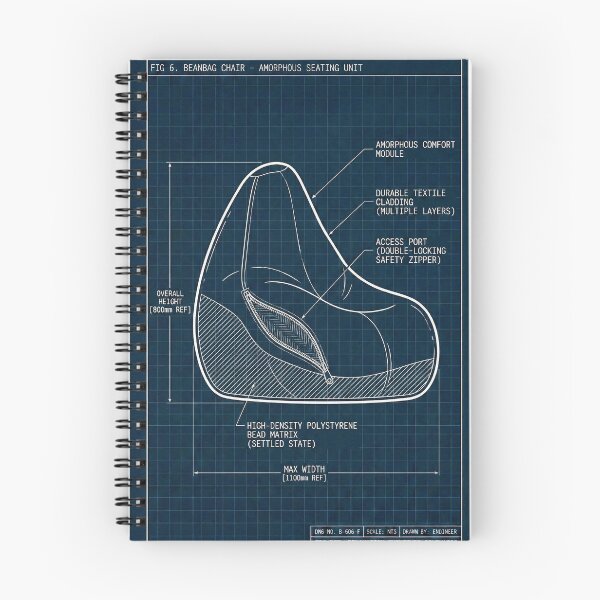 Item preview, Beanbag Chair Blueprint - Amorphous Comfort Module designed and sold by Standard Deviation Co.
