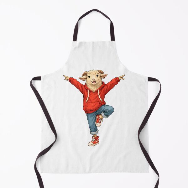 Item preview, Dancing Ram in Red Hoodie – Funny Street Style Animal Art designed and sold by Senkov.