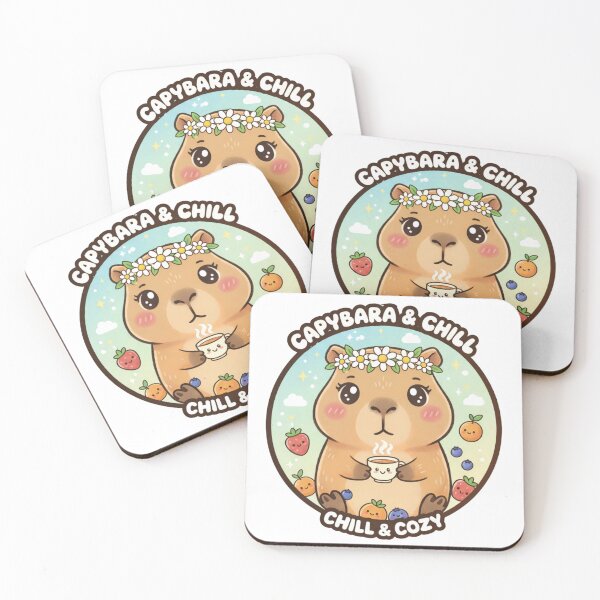 Item preview, Capybara & Chill – Cute Cozy Capybara designed and sold by ValeriValera.