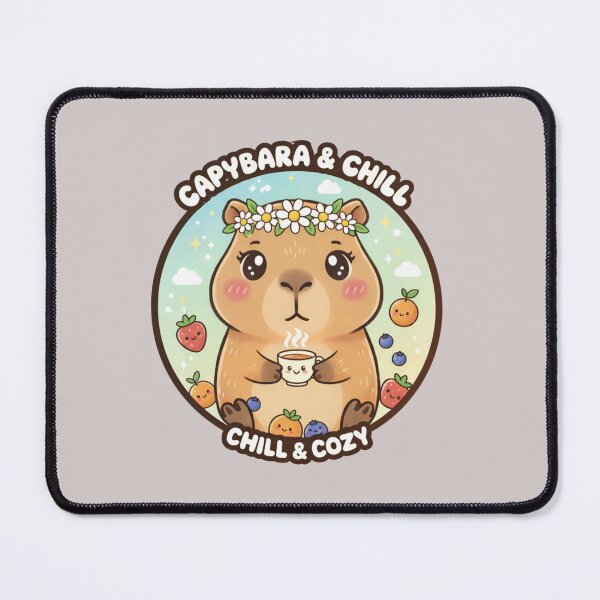 Item preview, Capybara & Chill – Cute Cozy Capybara designed and sold by ValeriValera.