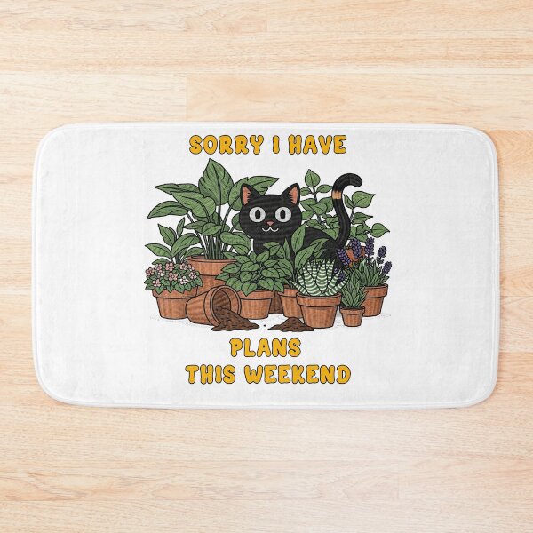 Item preview, Sorry I Have Plans This Weekend Cat designed and sold by TeeARTHY.