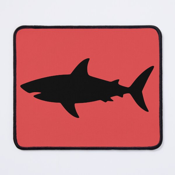 Item preview, Minimal Shark Silhouette – Clean Black Ocean Line Art Design designed and sold by AnalajiaDesigns.