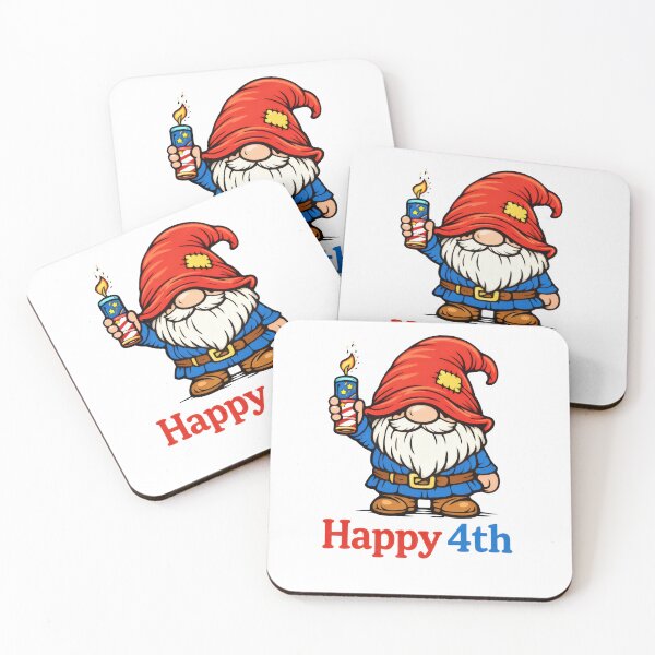 Item preview, Patriotic Gnome Holding Firecracker – Happy 4th of July Cartoon Design designed and sold by Moriarty's Digital Visions.