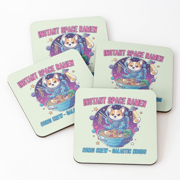 Item preview, Instant Space Ramen - Corgi Crew Galactic Noods designed and sold by ValeriValera.