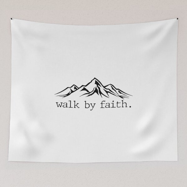 Item preview, Walk By Faith - Scripture Line Art Design designed and sold by itsjuztin.