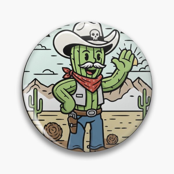 Item preview, Cactus Cowboy Sticker designed and sold by StickersPort.