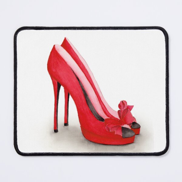 Item preview, Going Bold - Red High Heeled shoes designed and sold by Watercolor by Jane.