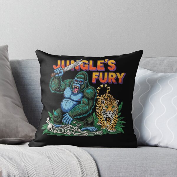 Item preview, Jungle's Fury Gorilla and Leopard Battle designed and sold by TeeARTHY.