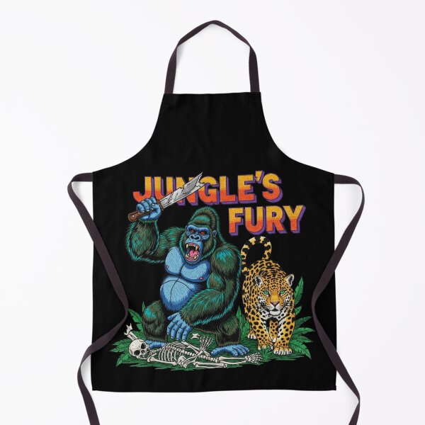 Item preview, Jungle's Fury Gorilla and Leopard Battle designed and sold by TeeARTHY.