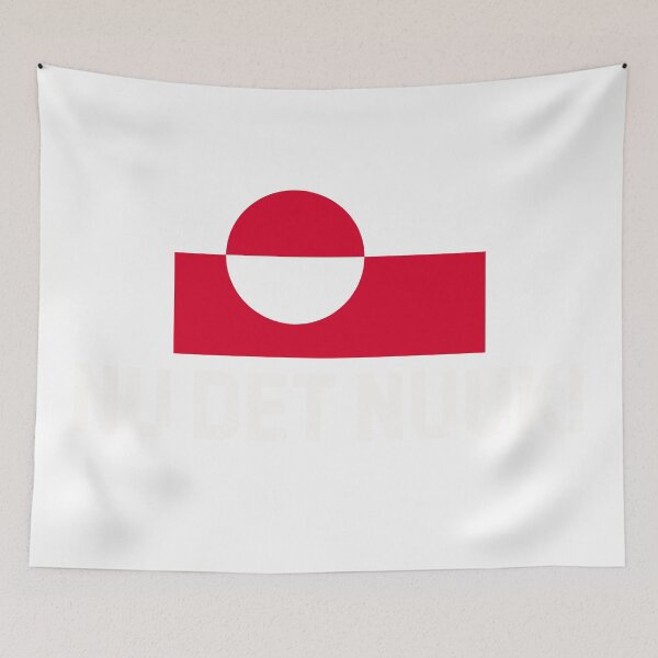 Item preview, Nu det Nuuk! Now's Enough! Greenland Flag Funny Saying designed and sold by first-shirt ⭐ ⭐ ⭐ ⭐ ⭐.