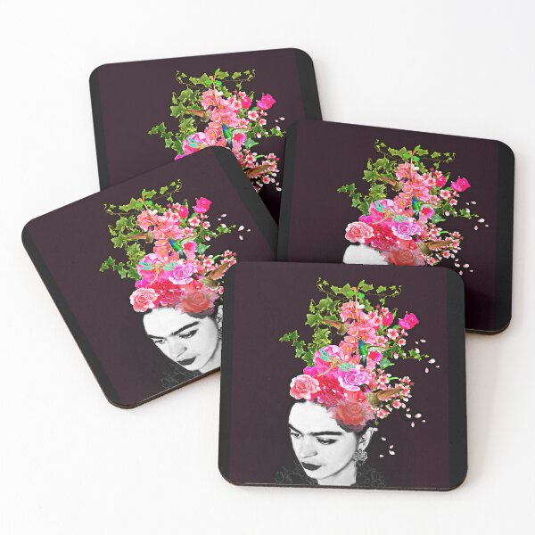 Item preview, Frida with Hummingbird and Dragonfly designed and sold by FridaArtGallery.