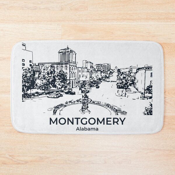 Artikelvorschau, Montgomery - Alabama entworfen und verkauft von Lakeric Cityscapes.