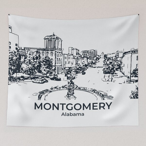 Artikelvorschau, Montgomery - Alabama entworfen und verkauft von Lakeric Cityscapes.
