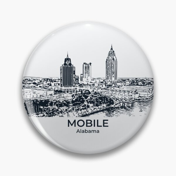 Item preview, Mobile - Alabama designed and sold by Lakeric Cityscapes.