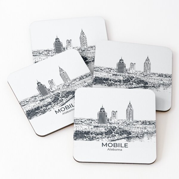 Item preview, Mobile - Alabama designed and sold by Lakeric Cityscapes.