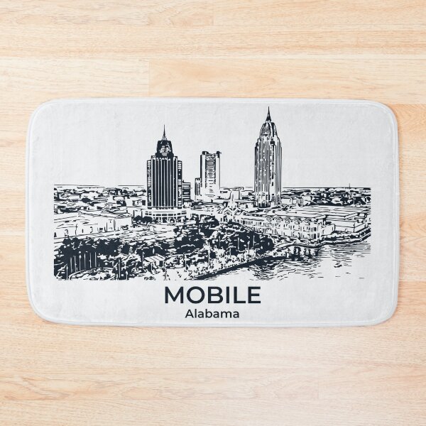 Aperçu de l'œuvre Mobile - Alabama créée et vendue par Lakeric Cityscapes.
