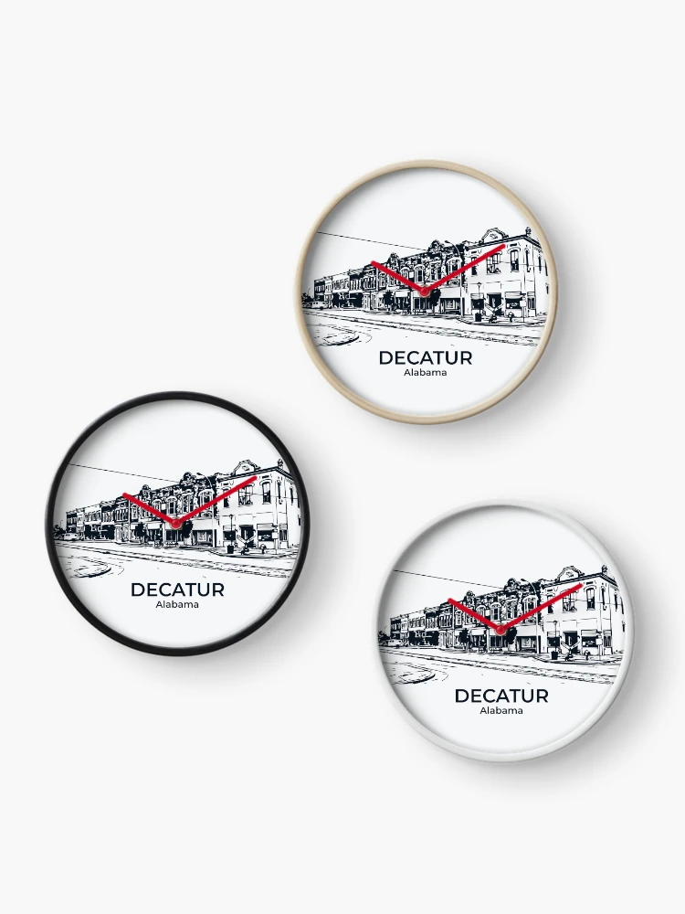 Thumbnail 3 of 4, Clock, Decatur - Alabama designed and sold by Lakeric.