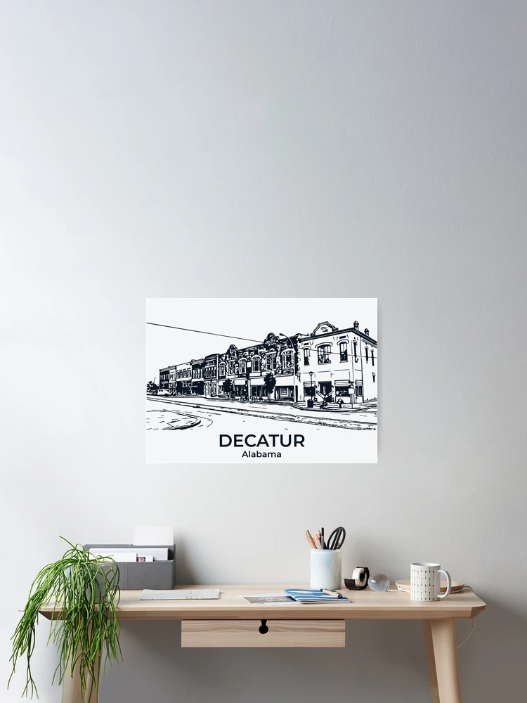 Thumbnail 2 of 3, Poster, Decatur - Alabama designed and sold by Lakeric.