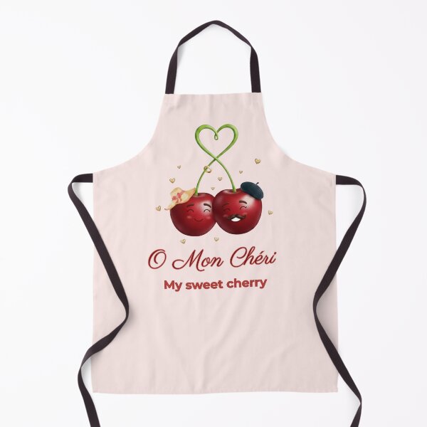Item preview, O Mon Chéri - Cute Cherry Fruit Pun designed and sold by Anyshca.