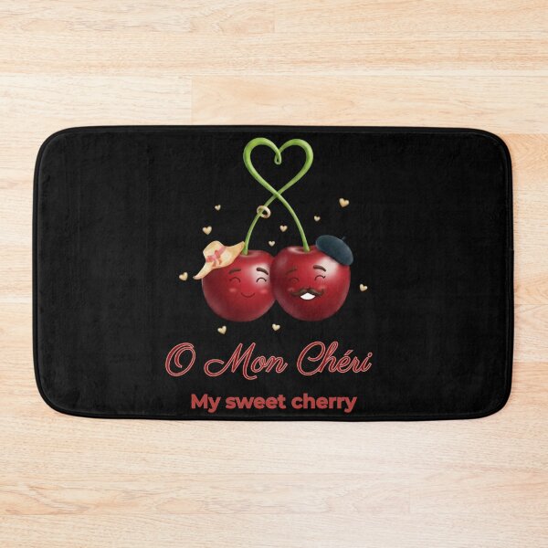 Item preview,  O Mon Chéri - Cute Cherry Fruit Pun designed and sold by Anyshca.