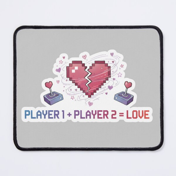 Item preview, Player 1 Player 2 Love - Cute Retro Gamer Valentine designed and sold by Avensysshop.