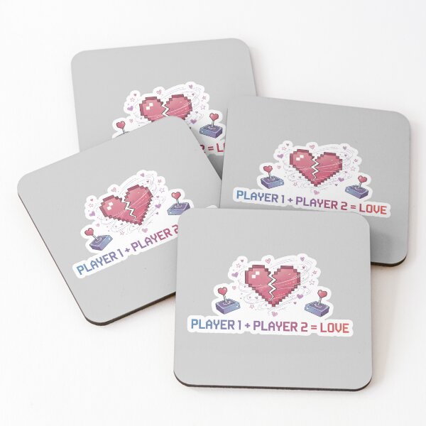 Item preview, Player 1 Player 2 Love - Cute Retro Gamer Valentine designed and sold by Avensysshop.