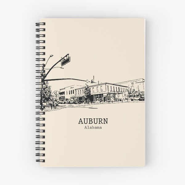 Aperçu de l'œuvre Auburn - Alabama créée et vendue par Lakeric Cityscapes.