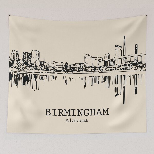 Artikelvorschau, Birmingham - Alabama entworfen und verkauft von Lakeric Cityscapes.