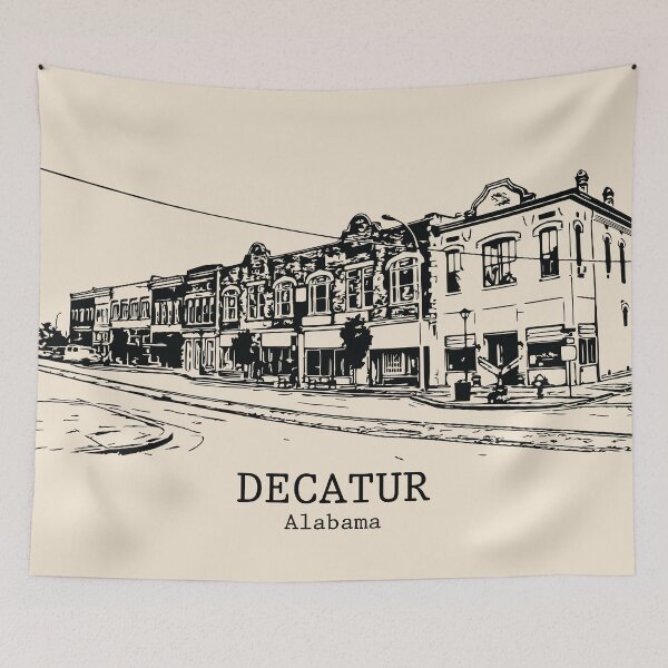 Item preview, Decatur - Alabama designed and sold by Lakeric Cityscapes.