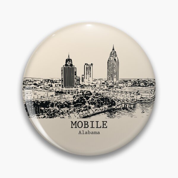 Item preview, Mobile - Alabama designed and sold by Lakeric Cityscapes.